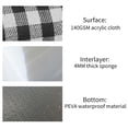 thumbnail image 3 of 79''x59'' Outdoor Picnic Blanket Waterproof with Shoulder Strap for Beach and Camping（Black+White+Gray Grille）, 3 of 4