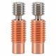 thumbnail image 1 of 2-Pack Heat Break Tube for 3D Printers, Compatible with V6 Nozzle Throat, Threaded Design, 1 of 5