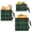 Dark Green Tartan Plaid, variant on Dailycode 3 Pack Reusable Ziploc Bags Leakproof Sandwich Snack Freezer Bags, Dark Green Blue Plaid Pattern