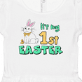 thumbnail image 4 of Inktastic It's My 1st Easter with Cute Chick and Bunny Girls Baby Dress, 4 of 5