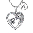 thumbnail image 2 of Europe And The United States 26 Letters Color Zircon Copper Material Love Pendant Children Gift Unicorn Necklace--Rose Gold A-Model code21758 Rose Gold A, 2 of 5