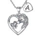 thumbnail image 2 of Collar de amor colgante unicornio Yashi cobre color circón Oro G modelo 21738, 2 of 5