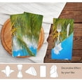 thumbnail image 4 of GZHJMY 3D Beautiful Caribbean Beach Palm Cloth Napkins, Set of 1 20 x 20 Inch Soft & Comfortable Polyester Dinner Napkins for Family, House, Restaurant, Weddings, Parties, 4 of 5