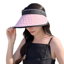 Uooqdmx Sun Visor, Sun Hat, Tennis Visors for Women, Beach Summer Sun Hat for Casual Everyday Wear or Outdoors, Summer Essentials, Pink One Size