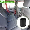 thumbnail image 3 of Unique Bargains Car Trash Can With Lanyard Hanging Front Rear Seats Trash Bin 1 Pc Black, 3 of 7