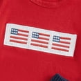 thumbnail image 5 of HCNTES Infant Newborn Girls Boys Independence Day Clothes Summer Outfits Baby Pullover Short Sleeve Shirt and Comfortable Pants Set Kids Loungewear Outfits Set(L04-White,4-5 Years), 5 of 7