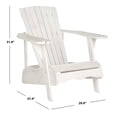 thumbnail image 6 of Safavieh Vista Outdoor Adirondack Chair w/ Wine Glass Holder - White, 6 of 6