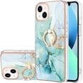 thumbnail image 4 of Slim Fit Phone Case for iPhone 15 (Not fit 15 Pro),Shiny Ring Kickstand Case for Girls,Camera and Screen Protection Cover for iPhone 15 (6.1 in.),ZHDD Purple, 4 of 7