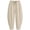 Khaki, variant on Harem Pants Women Vintage Striped Balloon Trouser Casual Cropped Drawstring Pull on Baggy Pants with Pockets(Navy,XX-Large)