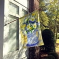 thumbnail image 2 of Carolines Treasures BMBO0730CHF Blue and Yellow Flowers by Maureen Bonfield Flag Canvas House Size  Large multicolor, 2 of 4