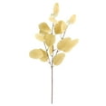 thumbnail image 5 of 4 Pcs Fall Artificial Eucalyptus Leaves - Silk Silver Dollar Eucalyptus Branches, Autumn Foliage Stems for Home, Fireplace, Wedding & Farmhouse Decor, Yellow, Indoor/Outdoor Decor, 5 of 5