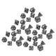 thumbnail image 4 of Juego de 35 dados de plástico con patrón de perlas, números blancos, dados poliédricos para juegos de escritorio, educación, color negro., 4 of 14