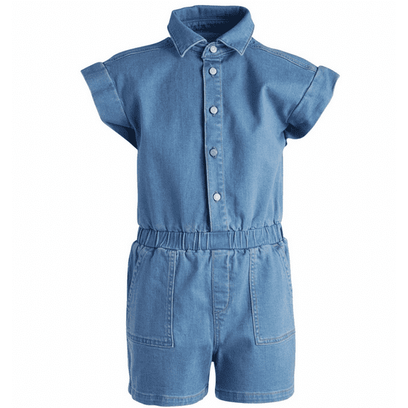 Epic Threads Big Girls Cassia Denim Romper