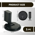 thumbnail image 3 of Black Mechanical Door Stopper for Bottom of Door, Adjustable Height Indoor No Magnetic Door Stop, Heavy Duty Windproof Floor Door Stopper with Screws & Adhesive (2 Way Mount), 3 of 7