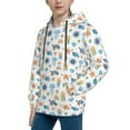 thumbnail image 2 of Balery Undersea Animals Pattern Boys Hoodie, Youth Pullover Hooded Sweatshirt, Kangaroo Pocket Hoodie for Kids Girls -X-Large, 2 of 6