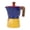 Red, Blue and Yellow, variant on Xirurus Italian Coffee Maker 150ml 3 Cups Aluminum Single Valve Portable Stovetop Espresso Maker Pot for Cuban Cafe Home Brewing Camping Blue and Red