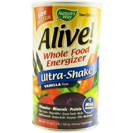Nature's Way Alive! Ultra-Shake Vanilla Soy Protein Powder Dietary Supplement, 1.3 (Best Way Protein Powder)