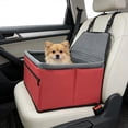 thumbnail image 6 of Portable Puppy Dog Car Seat, Dog Booster Seat for Small Dogs (Up to 20 lbs) - Portable Puppy Car Seat with Thick Cushion and Storage Pockets, 6 of 7