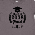 thumbnail image 4 of Inktastic Class of 2038 Grad with Diploma and Graduation Cap Boys or Girls Toddler T-Shirt, 4 of 5