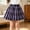 Black, variant on Kids Jk School Uniform Plaid Pleated Skort Girls Elastic High Waist Pastel Woven Bottoms for Stage Performance Beach Backyard Wear Red 120
