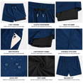 thumbnail image 7 of 2 in 1 Athletic Shorts for Girls Quick Dry Workout Short with Compression Liner High Rise Drawstring Shorts, 7 of 7
