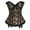 #1 X-mas Champaign Gold, variant on QRIC Womens Floral Black Lace Trim Corset Overbust Waist Cincher Bustier Top X-mas Halloween Costume Corset Tik-tok Shooting Costume