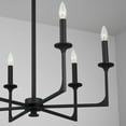 thumbnail image 3 of Chandelier 6 Light Black Iron Metal In Transitional Style 28 High By 27.5 Wide     -Traditional Installation Capital Lighting 437361Bi, 3 of 9