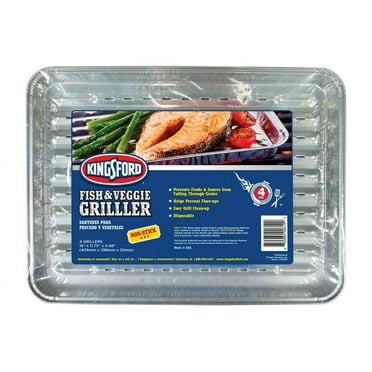 1 Pc, Kingsford Aluminum Grilling Pan 16 In. L X 11.75 In. W 4 Pk