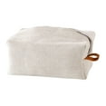 thumbnail image 1 of Caja de pañuelos de lino, elegante estuche de pañuelos de tela de algodón, funda para pañuelos, contenedor para pañuelos blanco, 1 of 9