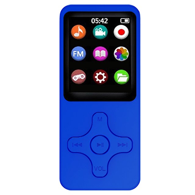 Reproductor MP3 Bluetooth 5.0 compatible con Tarjeta de 32GB con Radio FM/Grabación/E-book