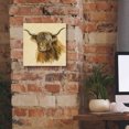 thumbnail image 5 of Epic Graffiti 'Highland Animal Cow' by Silvia Vassileva, Canvas Wall Art, 12"x12", 5 of 8