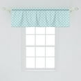 thumbnail image 2 of Ambesonne White Valance Pack of 2, Detailed Circular Flowers, 54"X18", Pale Blue White, 2 of 2