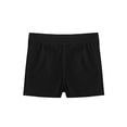 thumbnail image 4 of Aislor Kids Girls V-front Waistband Shorts Breathable Stretchy Bike Shorts Sports Ballet Dance Bottoms Size 2-16 A Black 10-12, 4 of 7