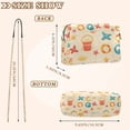 thumbnail image 4 of FORMRS Women Crossbody Purse with Chain Strap Vegan Leather Shoulder Handbag, Beach Pattern, 4 of 7