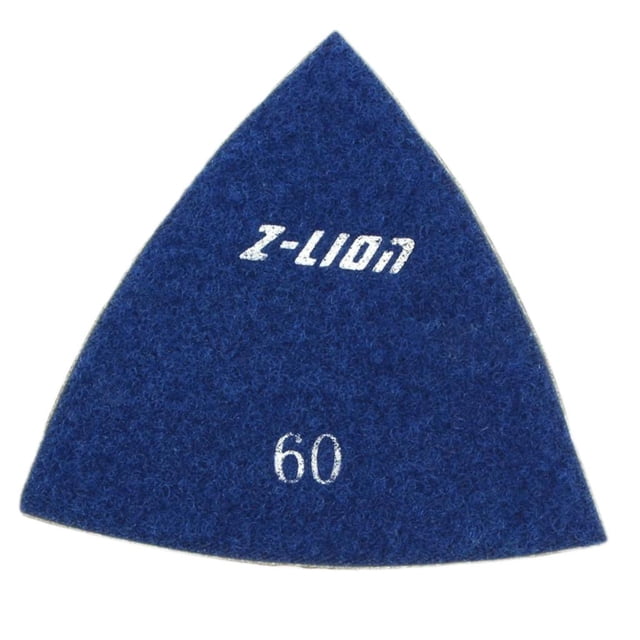 Almohadillas de lija de papel de lija triangulares de diamante Zulema 93mm 60