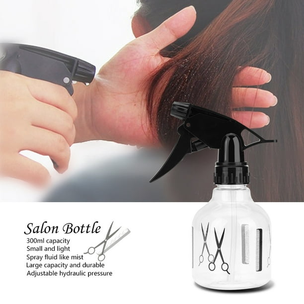 300ml Salon de bouteilles en plastique de coiffure Arrosoir de pulvérisation  d'eau pour Barber outil cheveux Haircut Mist Pulvérisateur 