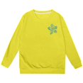 thumbnail image 4 of PMVFHDE Liquidation Automne Chandail en Molleton Mode Décontractée pour Filles Imprimé à Manches Longues Sweat à Capuche Jaune,150, 4 of 7