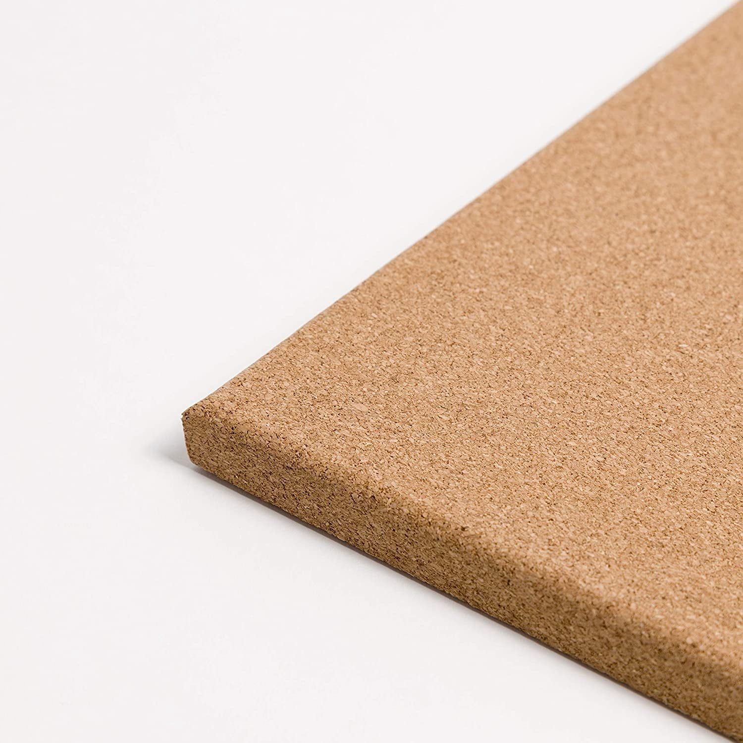 Cork Canvas Bulletin Board, 14" x 14" Inches, Frameless (463U00-04)