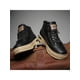 thumbnail image 1 of Men's Imitation Fur Lined British Style Pu Leather Work Shoes, Retro Versatile Ankle Boots, Durable & Casual, High Top With Korean Fashionable Style,, 1 of 4
