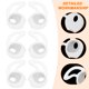 thumbnail image 2 of EeaseMX Juego de 6 ganchos de silicona para las orejas, 3 unidades, para auriculares inalámbricos, antideslizantes, protectores para Airpods., 2 of 7
