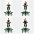 thumbnail image 4 of Trampolín Hexagonal Fitness 50″ con Barra de Agarre Reforzada Verde, 4 of 5