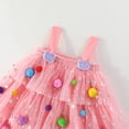 thumbnail image 6 of Leey-World Newborn Clothes Baby Girls Summer Dress Infant & Toddler's Tulle Tutu Floral Dress Lovely Party Princess Dress(Red,2-3 Years), 6 of 9