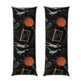 thumbnail image 2 of PAYOHTO Sport Basketball Long Body Pillowcase 20x60 inch Premium Plush Fabric with Hidden Zipper, 2 of 8