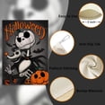 thumbnail image 3 of Halloween Jack Skellington Decorative House Flag, Jack O Lantern Pumpkin Skull Bat Garden Yard Outside Decorations, Funny Holiday Outdoor Large Home Decor Double Sided 28 x 40, 3 of 6