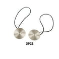 thumbnail image 4 of Bewildely 2 piezas de cortina de metal Tieback Poliéster Reemplazo Estilo simple Hogar Cocina Dormitorio Fijación Accesorios de sujeción Tratamientos de ventanas Plata, 4 of 6