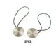 thumbnail image 2 of Bearachild 2 piezas de cortina de metal Tieback Poliéster Estilo simple Color sólido Cocina Parasol Fijación Accesorios de sujeción Tratamientos de ventanas Plata, 2 of 6
