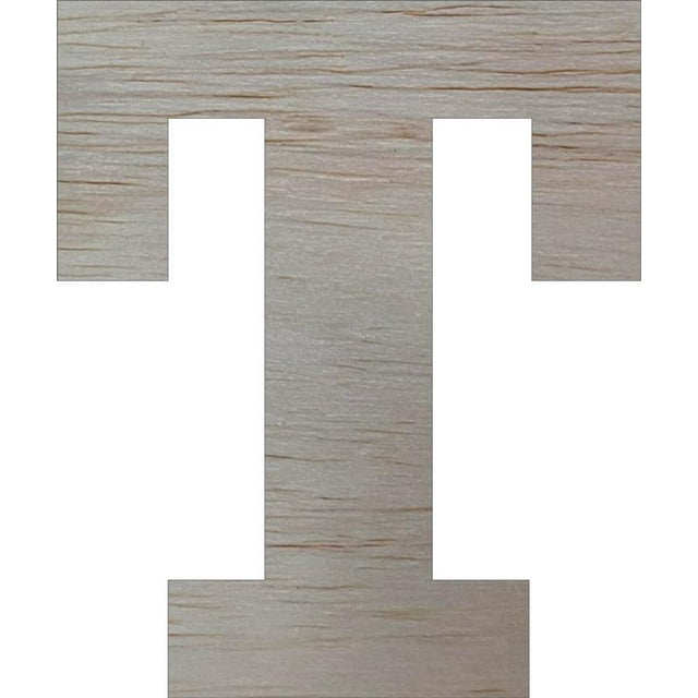 Wooden Block Letters, Unfinished 6'' Rockwell T, Craft