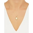 thumbnail image 5 of Brilliance Fine Jewelry 10K Yellow Gold Mary in Oval Pendant Necklace,18", 5 of 5
