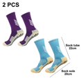 thumbnail image 2 of Calcetines de fútbol 4 pares de calcetines de béisbol de compresión transpirables hasta la rodilla deportivos deportivos, 2 of 5
