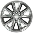 thumbnail image 2 of OE Wheels CV73 22 Inch Rims and Tires Fit Tahoe Style 6x139.7 22x9 Gloss Hyper Black with Chrome Insert - Hollander 5696 - Dueler H/L Alenza 285/45-22 (Set of 4), 2 of 5